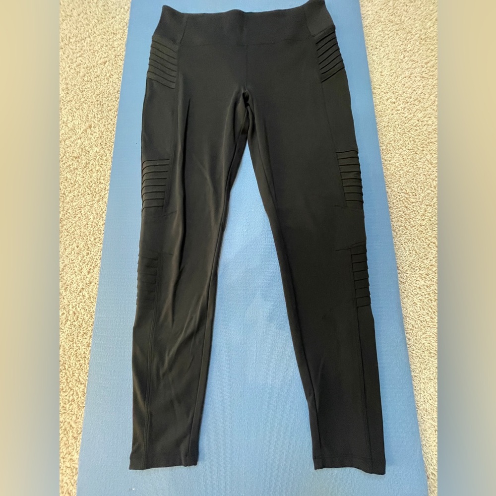 Athleta Women's Delancey Moto Tight - Black - Size XLT